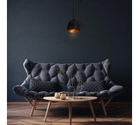 Milagro Vegas Hand Made Designer Pendant Light Matt Black And Copper / Rose Gold