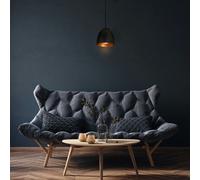 Milagro Vegas Hand Made Designer Pendant Light Matt Black And Copper / Rose Gold