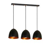 Milagro Vegas Hand Made Pendant LampMatt Black Copper / Rose Gold