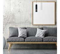 Eko-Light Vidar hanging light, black with wooden detail, 1-bulb