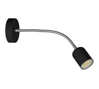 Milagro Maxi Black Wall Lamp 1XGU10 High Quality Hand Made Scandi Style Wall Light Stylish Subtle And Fully Adjustable