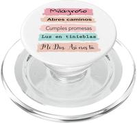 Milagroso, abres camino. Cumples promesas. Luz en tinieblas. PopSockets PopGrip for MagSafe