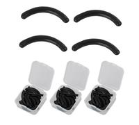 MILAKE 72 Pcs Eyelash Curler Refill Pads, Premium Silicone Rubber Replacement Pads Universal Fit Compatible with Tweezerman and Most Curlers, Includes Protective Storage Case