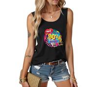 MILAKOO 90s Tank Tops Shirt for Women Funny Graphic Vintage Tees Emo Punk Sleeveless Top, XL