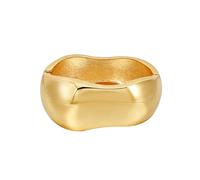 MILAKOO Big Bangle for Women Dubai Style Open Bangles Gold Polishing Mirror Bracelet Chunky Wrist Wrap Cuff