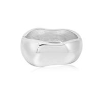 MILAKOO Big Bangle for Women Dubai Style Open Bangles Silver Polishing Mirror Bracelet Chunky Wrist Wrap Cuff