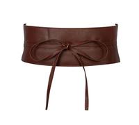 MILAKOO Boho Belts for Women Harness Leather Warp Belt for Thin Obi Tie Wrap Knotted Belt Plus Size