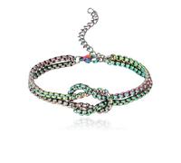 MILAKOO Plated Colorful Bracelet for Men Women Knot Infinity Stackable Mixed Punk Goth Rope Bracelet