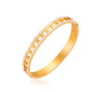 MILAKOO Stainless Steel Cross Religious Symbol Bangle Bracelet Cubic Zirconia Bangle for Women Christian Jewelry