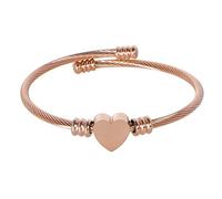 MILAKOO Women Stainless Steel Bracelet Tiny Heart Accessories Love Wristband Birthday Gifts for Her