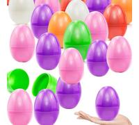 Milaloko Fillable Plastic Easter Egg 6 Color Easter Eggs for Kids for Easter Egg Hunting Game Party 4.0 Inch (36)