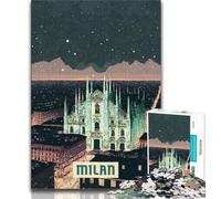 Milan 1000 Piece Jigsaw Puzzle for Adults And Teenagers,Toys Educational Games Stress Relieving Wall Decoration 50x75cm