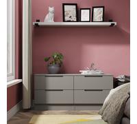 Crowndale Milan 4 Drawer Dusk Grey Bed Box Ready Assembled - Wilko