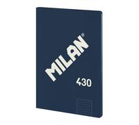 MILAN® A4 Glued Notebook, Lined Paper, 48 Sheets A4, 95gsm Paper 1918 Series, Navy Blue