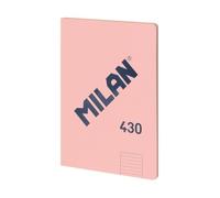 MILAN® A4 Glued Notebook, Lined Paper, 48 Sheets A4, 95gsm Paper, 1918 Series, Pink