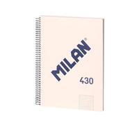 MILAN® A4 notebook with hardcover, 5x5 mm grid, 80 sheets, 95 g/m² paper, 1918 series, beige