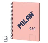 Milan A4 Spiral Notebook With Hard Cover 80 Sheets Of 95g/m2