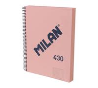 Milan A4 Spiral Notebook With Hard Cover Grid Paper 120 Sheets 5x5 Mm