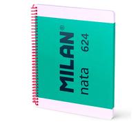Milan A4 Spiral Notebook With Hard Cover Grid Paper 80 Sheets Nata® 624 Since 1918 Collection