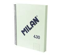 Milan A4 Spiral Notebook With Hard Cover Lined Paper 120 Sheets 7 Mm