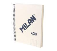 Milan A4 Spiral Notebook With Hard Cover Lined Paper 120 Sheets 7 Mm