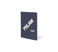 MILAN A5 Glued Ruled Notebook 48 Sheets 95gsm Collection 430 Since 1918 Blue