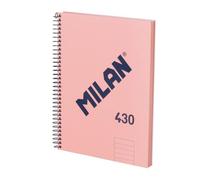 MILAN® A5 Hardcover Notebook - 7mm Lined Paper - 80 Sheets 95gsm - 430 Collection - Pink