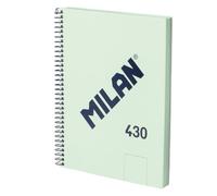 MILAN® A5 Hardcover Spiral Notebook 80 Sheets 95gsm 430 Since 1918 Collection Green