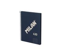 Milan A5 Spiral Notebook With Hard Cover Grid Paper 80 Sheets 5x5 Mm