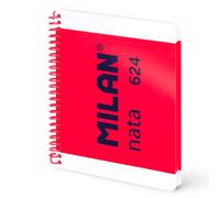 Milan A5 Spiral Notebook With Hard Cover Grid Paper 80 Sheets Nata® 624 Since 1918 Collection