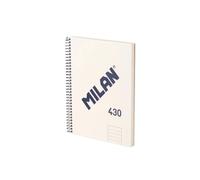 Milan A5 Spiral Notebook With Hard Cover Lined Paper 80 Sheets 7 Mm