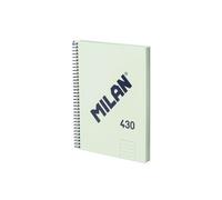 Milan A5 Spiral Notebook With Hard Cover Lined Paper 80 Sheets 7 Mm
