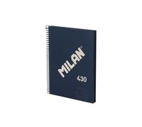 Milan A5 Spiral Notebook With Hard Cover Lined Paper 80 Sheets 7 Mm