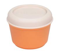MILAN® Airtight Food Container Round 0.25 L, Orange-Beige