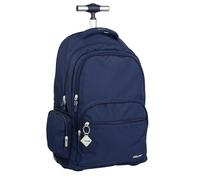 MILAN 0 School Backpack with Wheels, Navy, 0