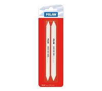 Milan Erasers, Rubber, White, Small