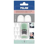Milan Blister afilaborra Capsule Silver + 2 gomas de recambio