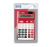 Milan Blister calculadora 12 dígitos roja