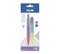 MILAN Blister pack 1 ballpoint pen + 1 mechanical pencil COMPACT Sunset