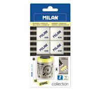 Milan Blister Pack 1 Collection Be Atomic Special Series Sharpener+4 Erasers