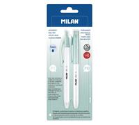 Milan Blister Pack 1 P1 Blue Ink Pen+1 Pl1 Mechanical Pencil+edition Series 0.7 Mm