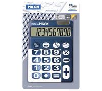 Milan Blister Pack 10 Digit Calculator Large Keys Blue
