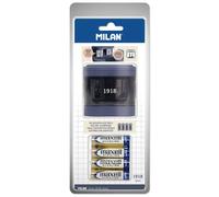Milan Blister Pack Maxi Regular Electric Pencil Sharpener Batteries Included 1918 Series