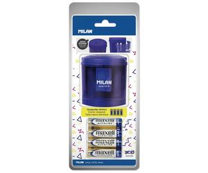 Milan Blister Pack Power Sharp Electric Pencil Sharpener Batteries Included