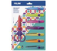Milan Blister Pack Zig Zagr Scissors With 8 Interchangeable Blades