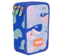 MILAN® Blue Odyssey Special Series 3 Tier Pencil Case