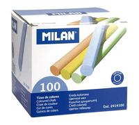 Milan Box 100 Calcium Sulphate Coloured Chalks