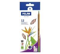 Milan Box 12 Hexagonal Colour Pencils With Thick Lead Ø 3.5 Mm