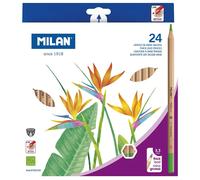 Milan Box 24 Hexagonal Colour Pencils With Thick Lead Ø 3.5 Mm