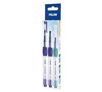 Milan Box 3 Brushes, Blue and Translucent, Depósito 8ml